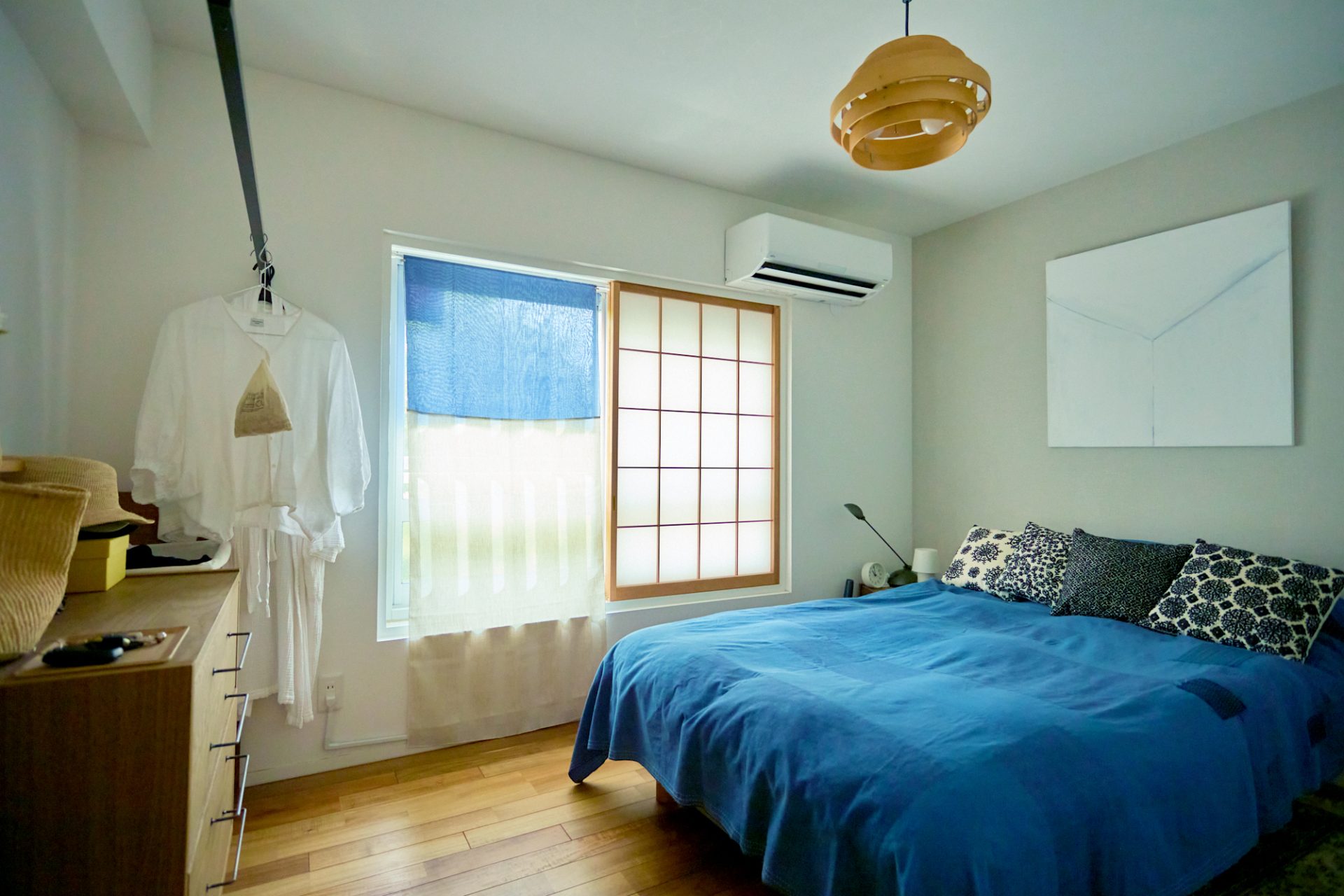 ieno textile、重松久惠、寝室