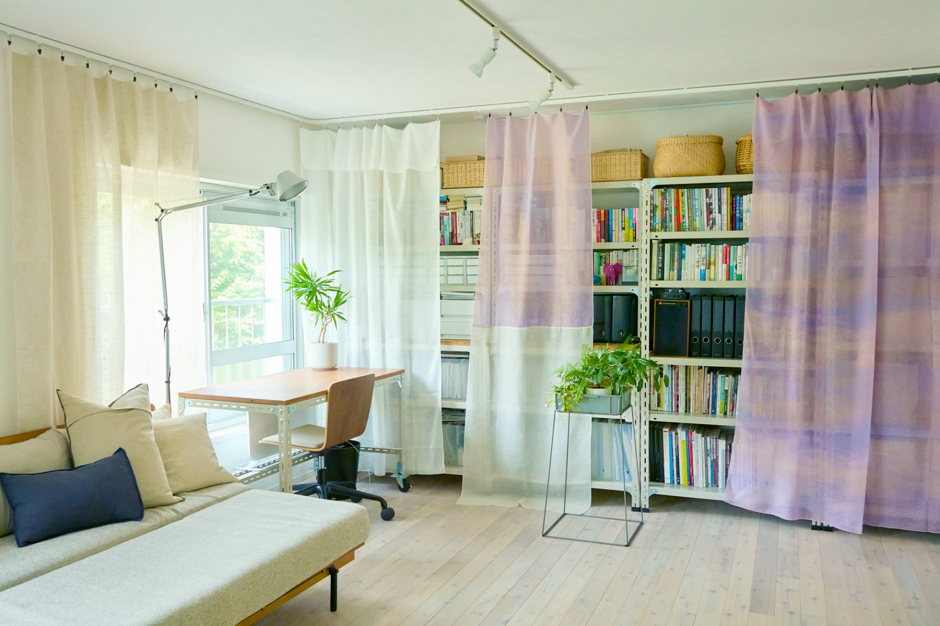 ieno textile、14-23 RemakeTex、リメイクテックス、パッチワークカーテン