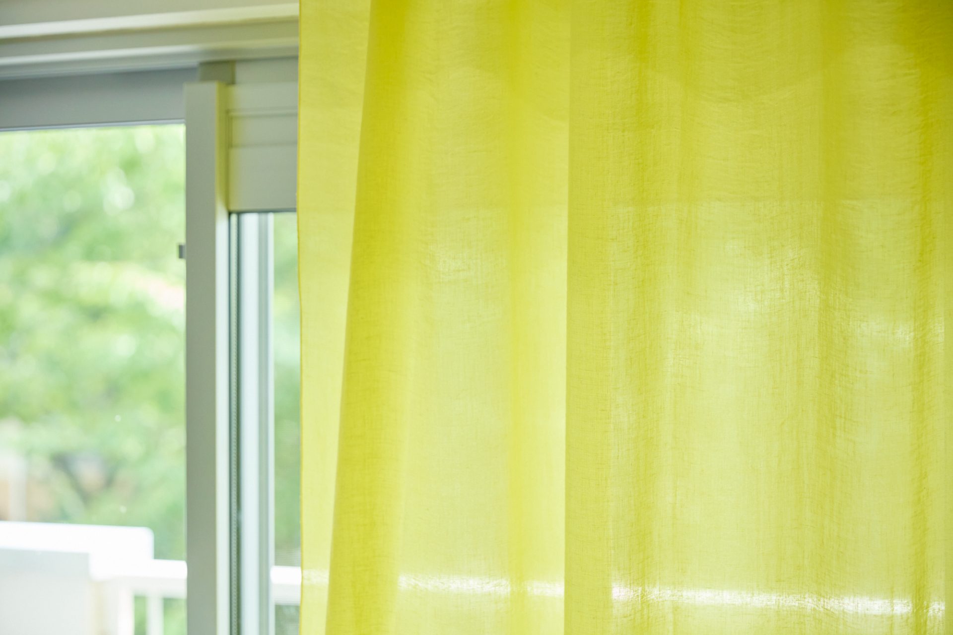 14-23 TOSS、イエロー、マルチクロス、カーテン