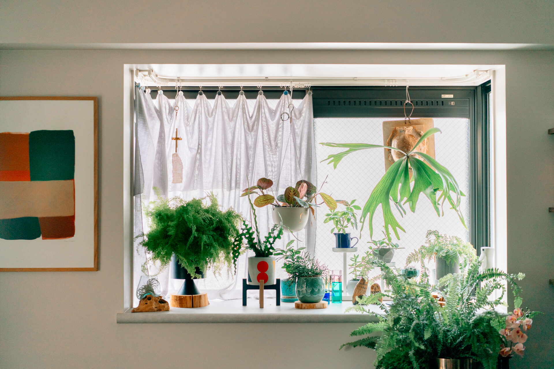 出窓カーテン、ieno textile、マルチクロス