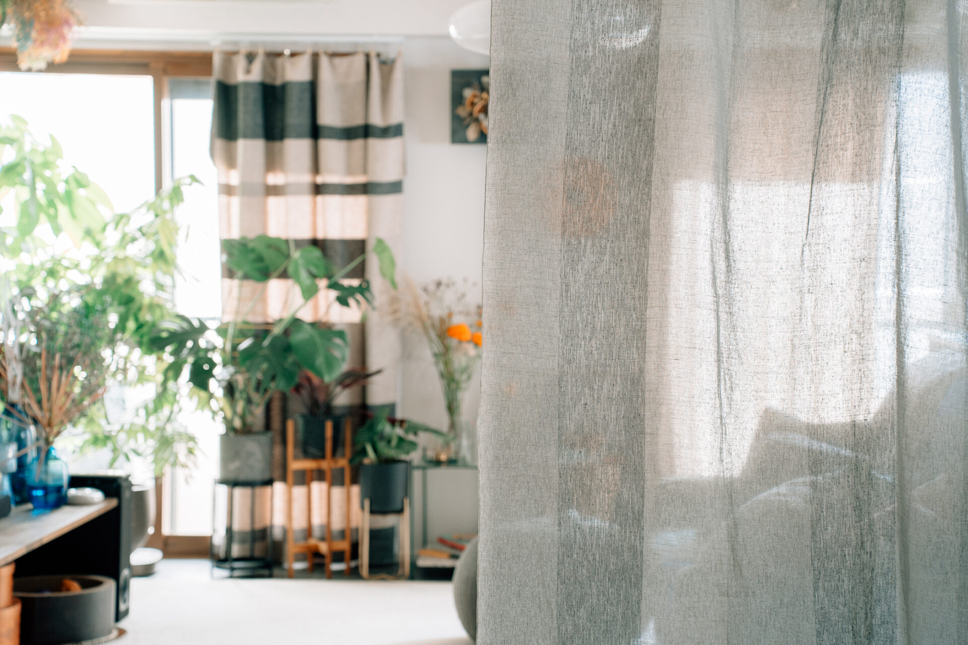 目隠し、間仕切り、ieno textile