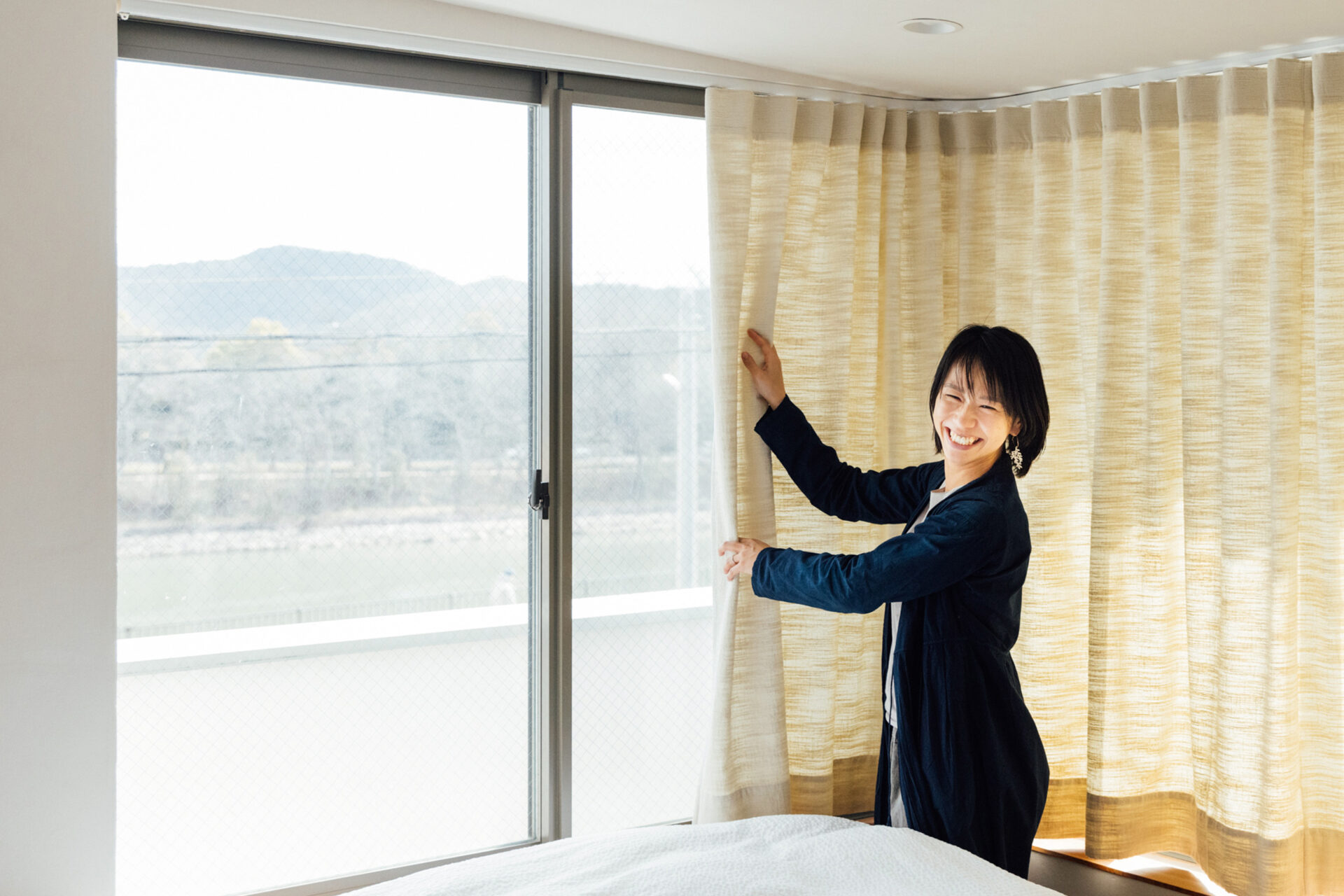打谷 真希子、アクシスナーフ・クラシックマネージャ、岡山暮らし、カーテン