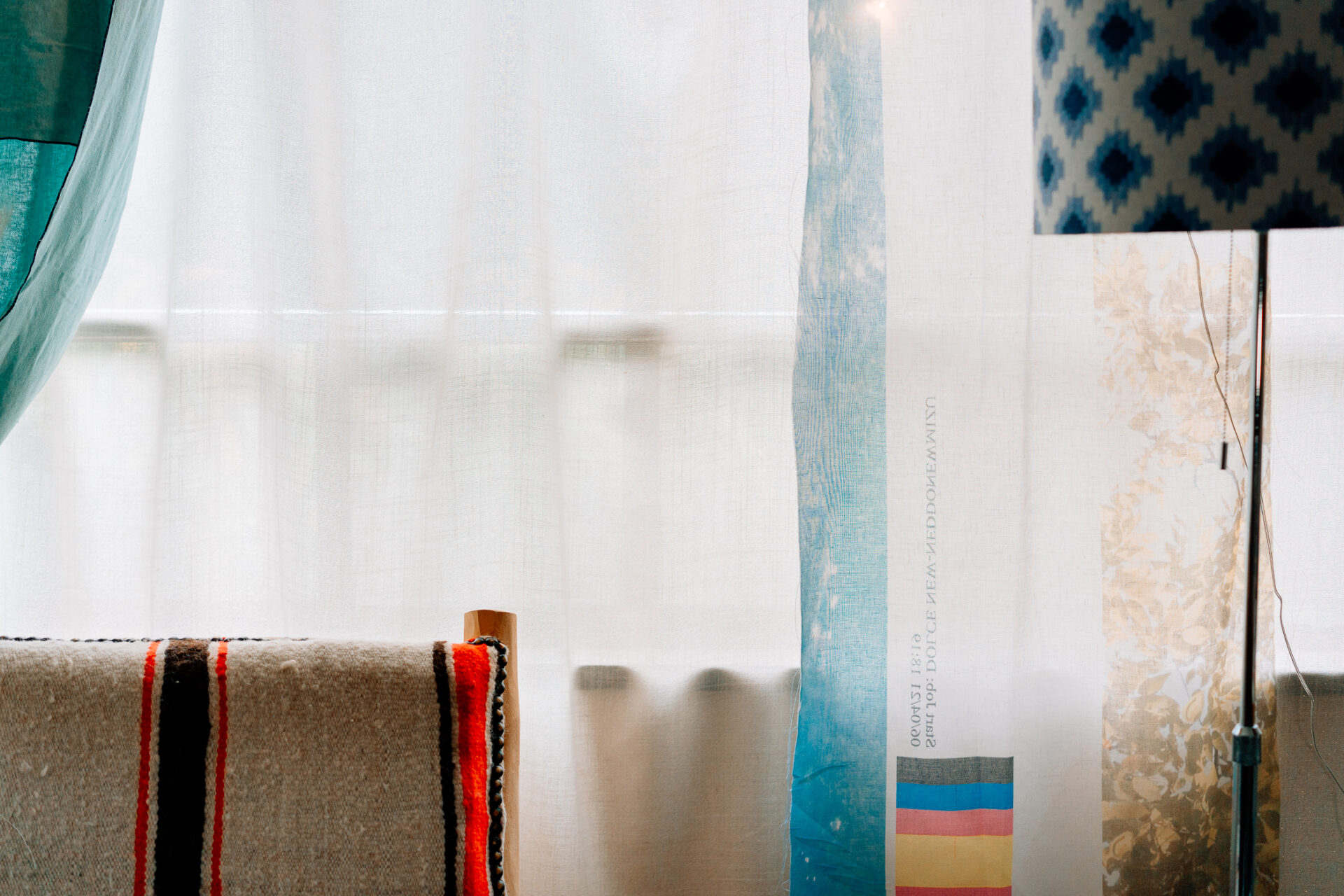 ieno textile,パッチワークカーテン