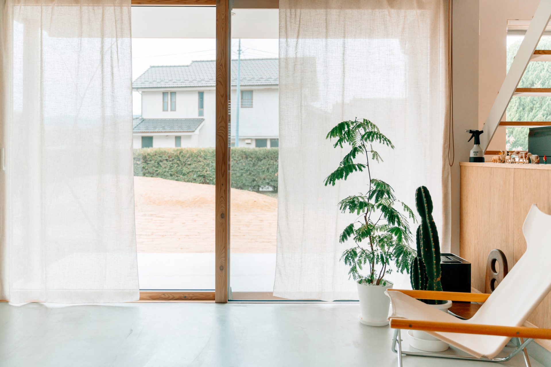 ieno textile,THIME,マルチクロスカーテン,土間のある家