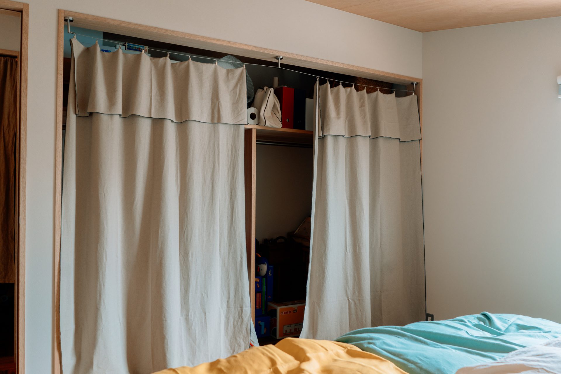 ieno textile,寝室クローゼット布,押し入れ,マルチクロス