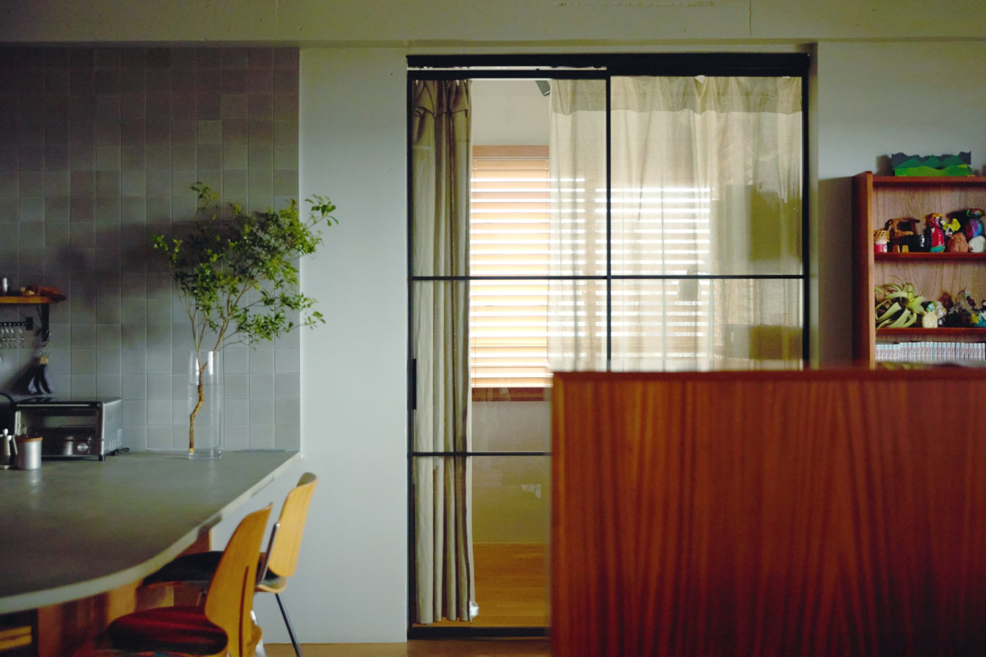ガラス扉、リノベーション、14-23、ieno textile