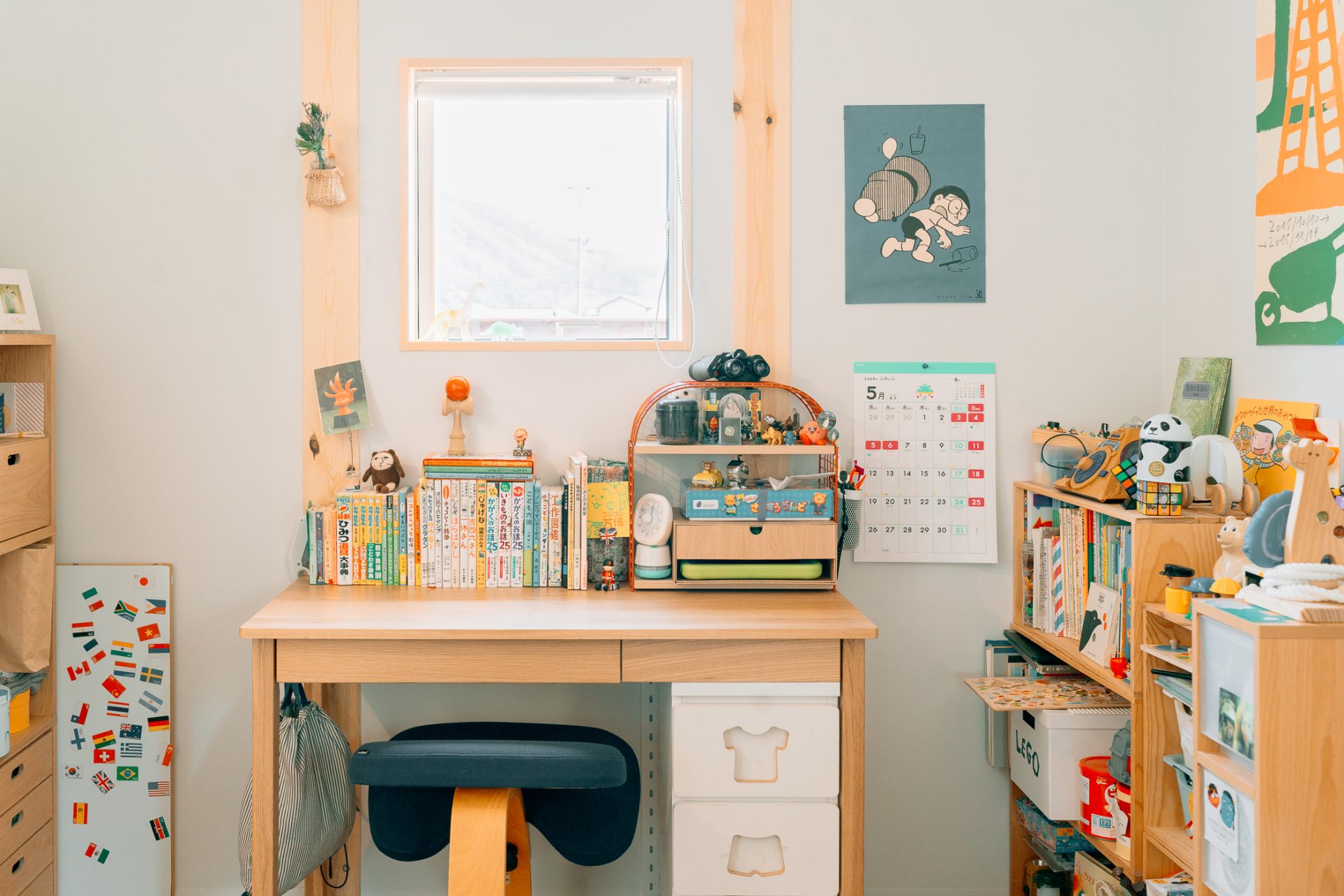 ieno textile、子供部屋、無印良品の家、木の家