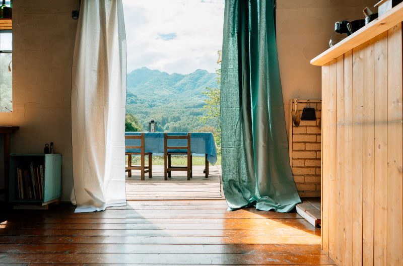 The abundance found in a small house that coexists with nature