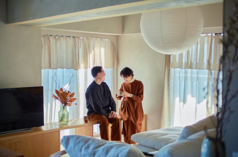 アンティークが引き立つ、カフェのような家。