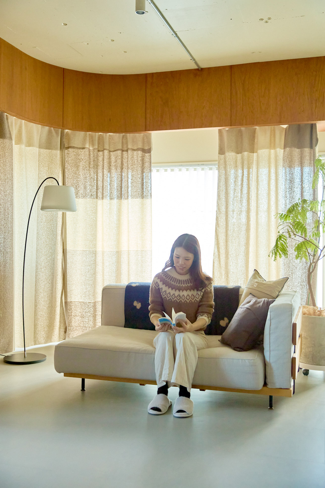 SIMA SIMA、ieno textile、カーテン、マルチクロス