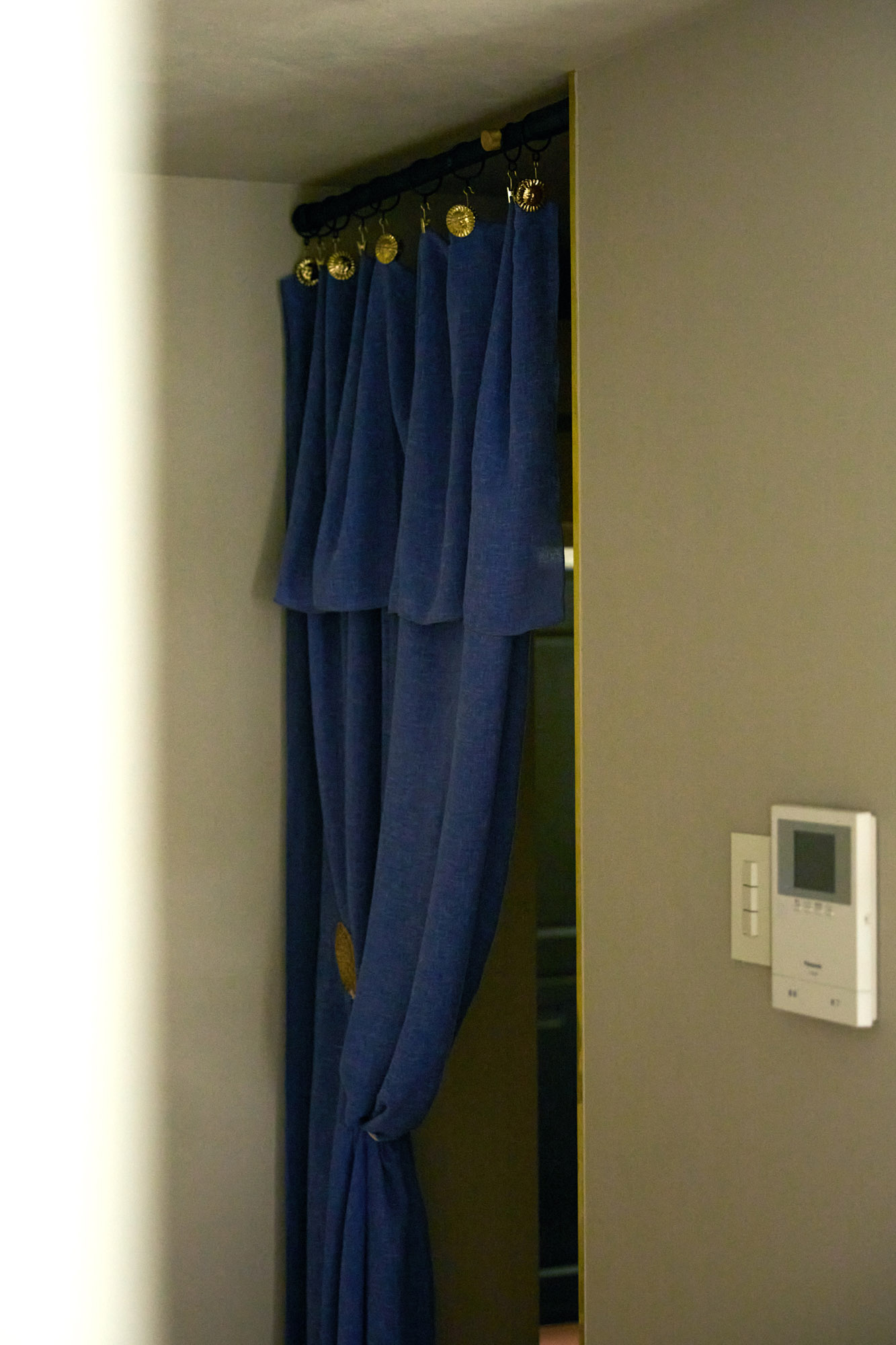 間仕切り布,ieno textile,ウォークインクローゼット