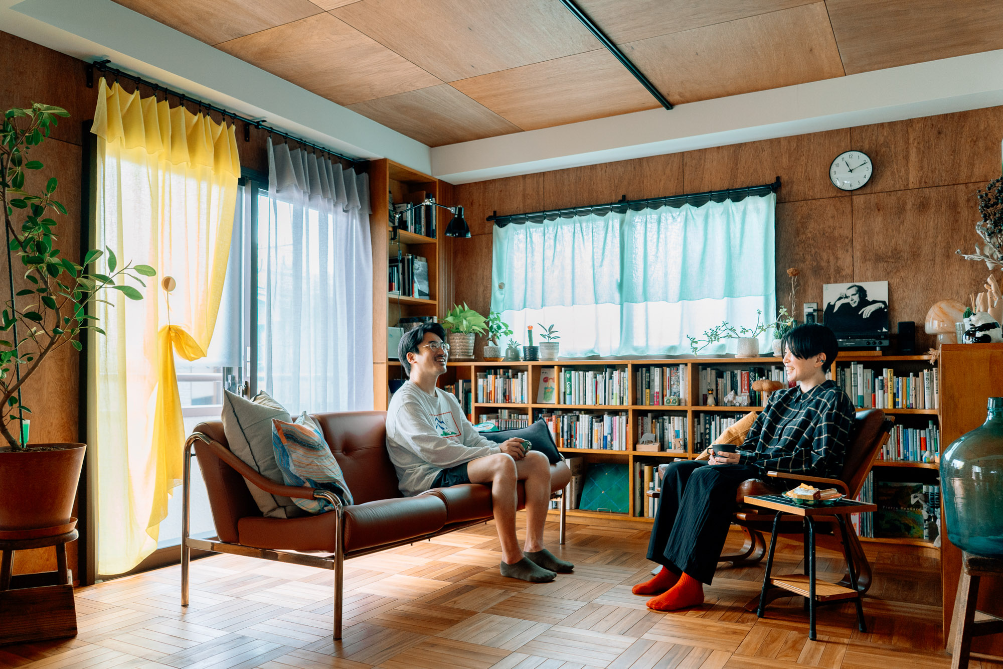 太田遼さん、武政朋子さん、ieno textile